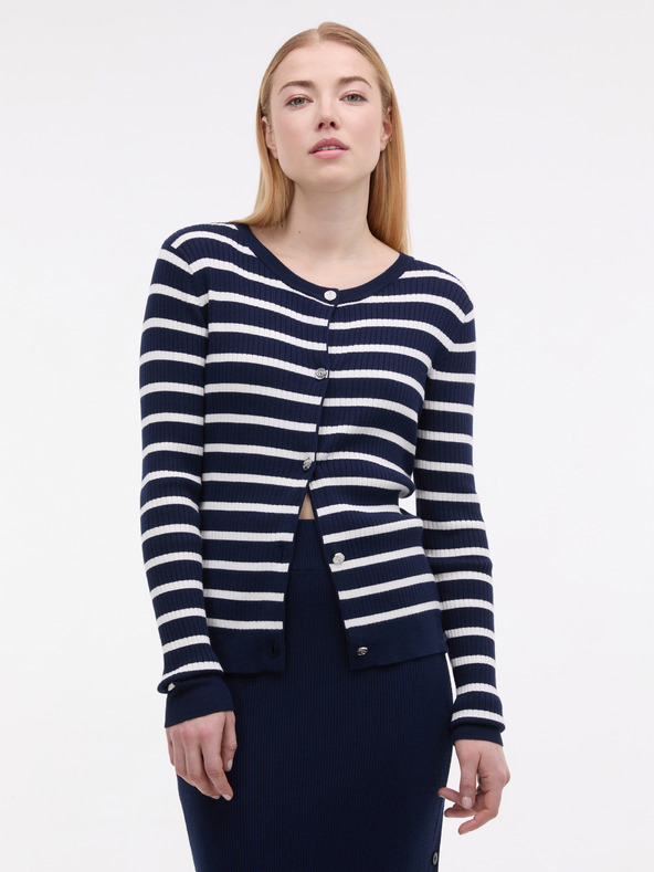 Orsay Tmavě modrý dámský kardigan ORSAY