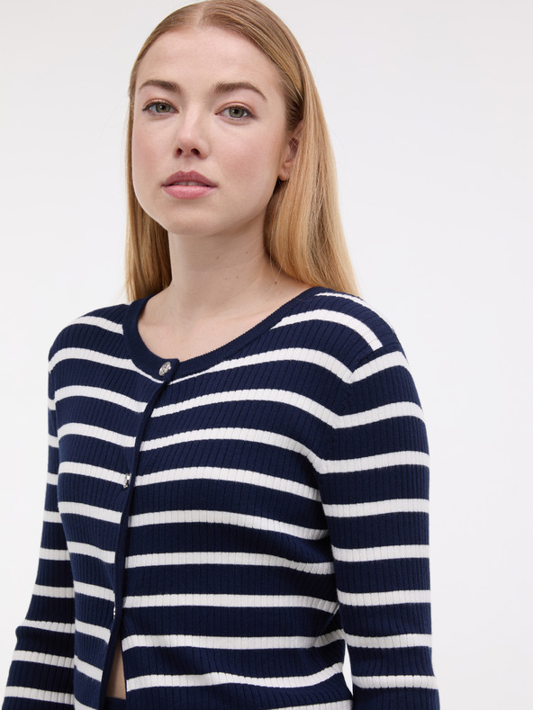 Orsay Tmavě modrý dámský kardigan ORSAY