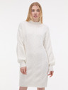 Orsay Krémové dámské svetrové šaty ORSAY