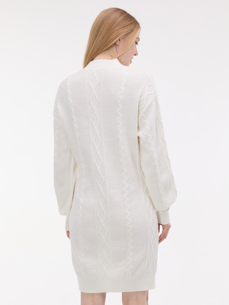 Orsay Krémové dámské svetrové šaty ORSAY