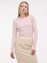 Orsay Světle růžové dámské tričko s dlouhým rukávem ORSAY
