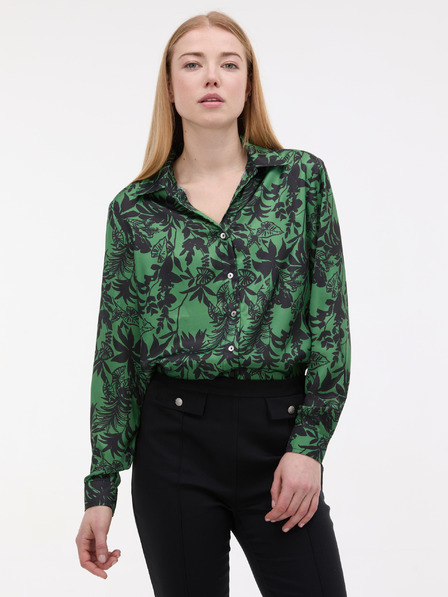 Orsay Zelená dámská vzorovaná halenka ORSAY