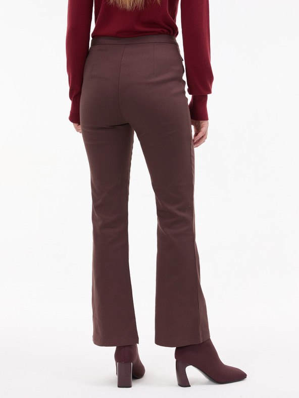 Orsay Hnědé dámské bootcut kalhoty ORSAY