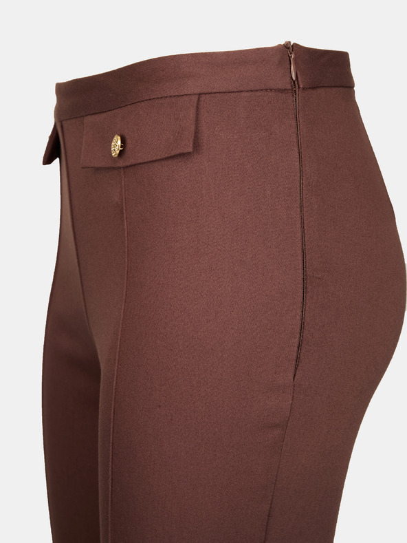 Orsay Hnědé dámské bootcut kalhoty ORSAY