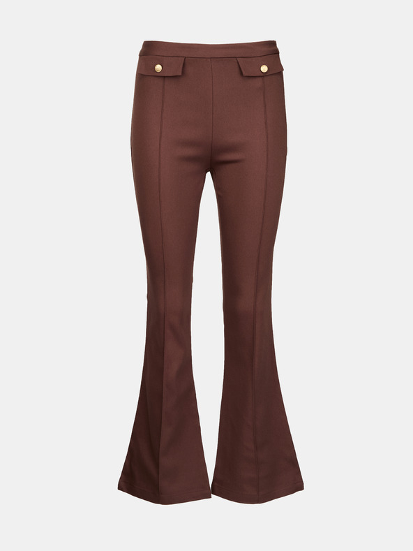 Orsay Hnědé dámské bootcut kalhoty ORSAY