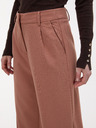 Orsay Světle hnědé dámské široké kalhoty ORSAY