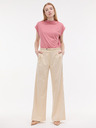 Orsay Krémové dámské široké kalhoty s proužkem ORSAY
