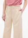 Orsay Krémové dámské široké kalhoty s proužkem ORSAY