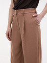 Orsay Světle hnědé dámské široké kalhoty ORSAY