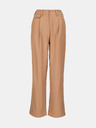 Orsay Světle hnědé dámské široké kalhoty ORSAY