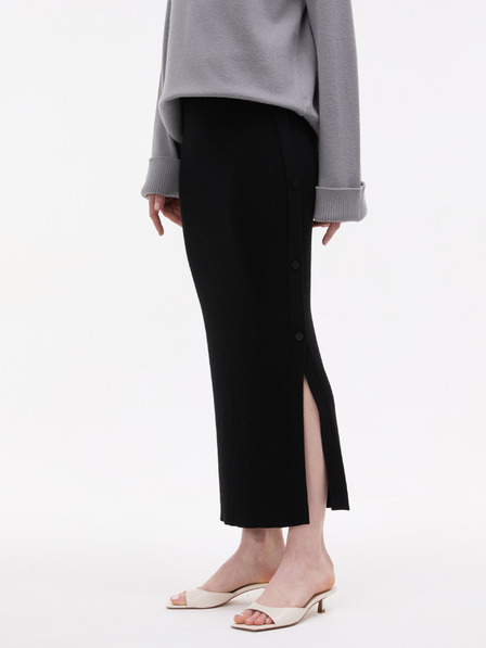 Orsay Černá dámská úpletová sukně ORSAY