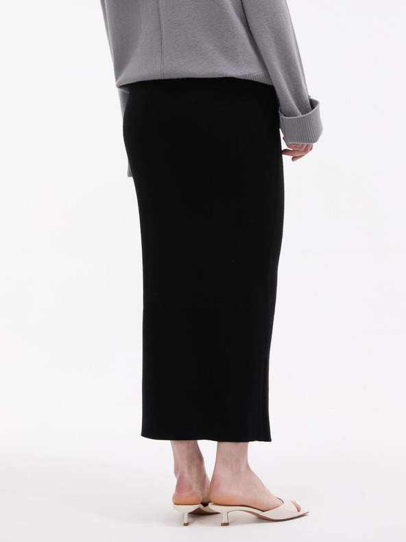 Orsay Černá dámská úpletová sukně ORSAY
