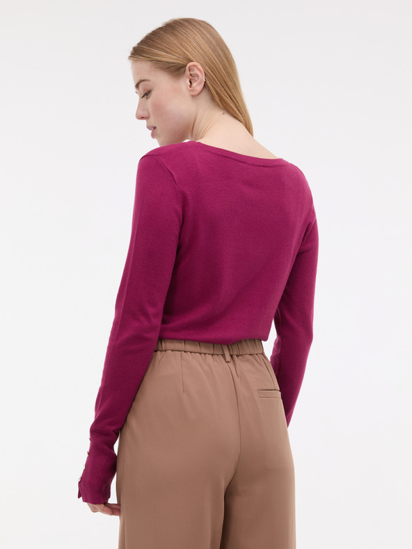 Orsay Vínový dámský svetr ORSAY