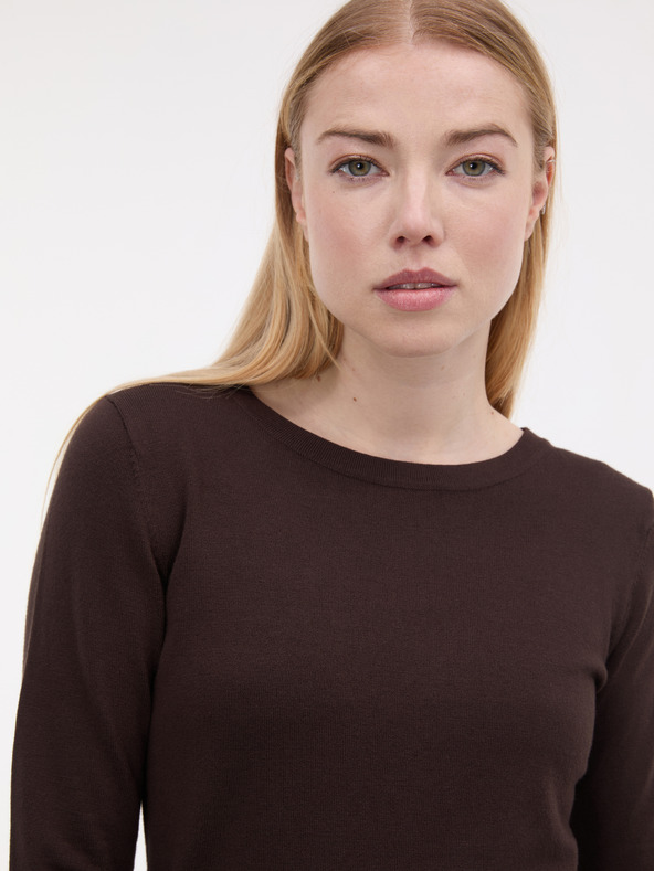 Orsay Tmavě hnědý dámský svetr ORSAY