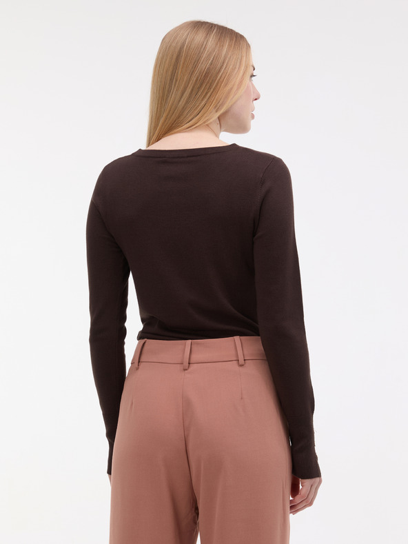 Orsay Tmavě hnědý dámský svetr ORSAY