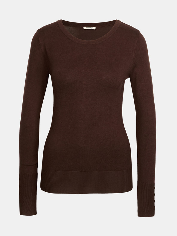 Orsay Tmavě hnědý dámský svetr ORSAY