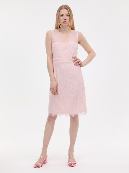 Orsay Světle růžové dámské krajkové šaty ORSAY