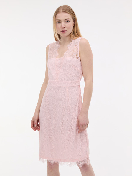 Orsay Světle růžové dámské krajkové šaty ORSAY