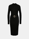 Orsay Černé dámské midi šaty s páskem ORSAY