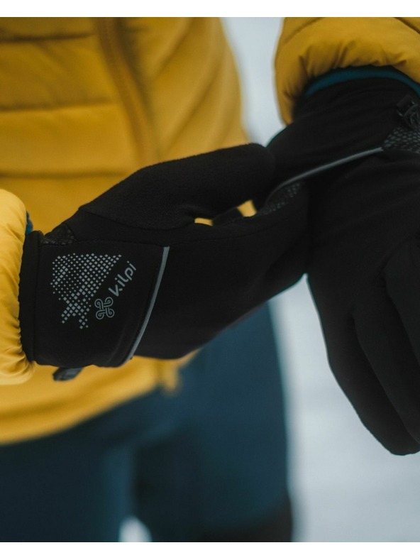 Kilpi Černé unisex rukavice Kilpi DRAG