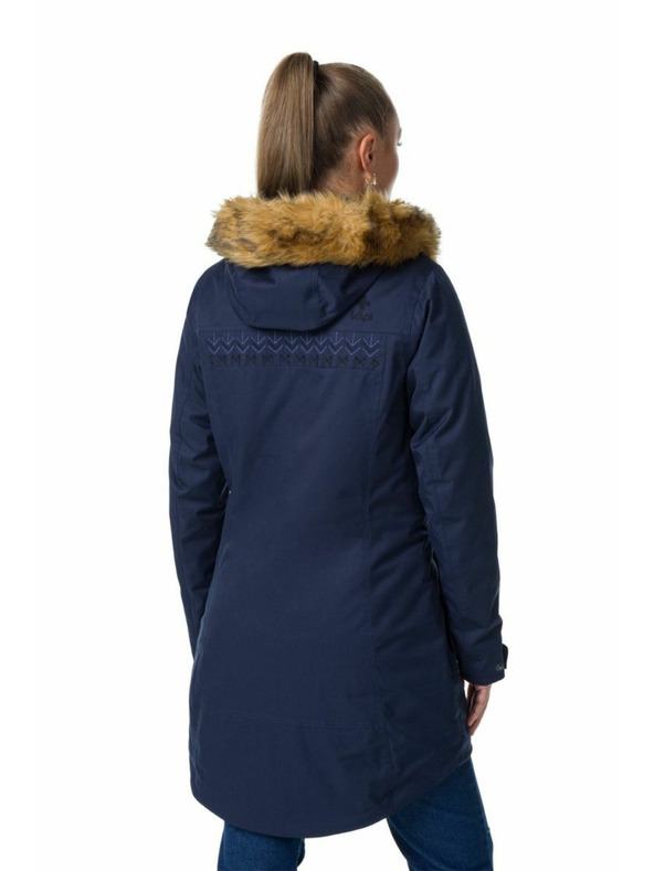 Kilpi Černý dámský zimní kabát Kilpi PERU-W