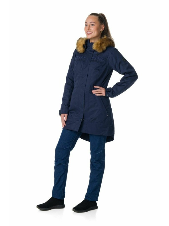 Kilpi Černý dámský zimní kabát Kilpi PERU-W