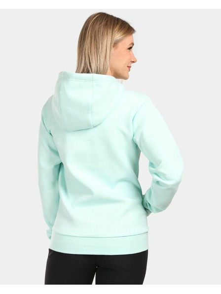 Kilpi Dámská bavlněná mikina s kapucí Kilpi NIKY-W Mentolová