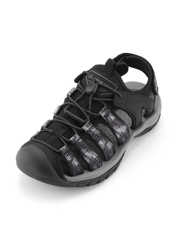 ALPINE PRO Pánské outdoorové sandály ALPINE PRO KOREM black