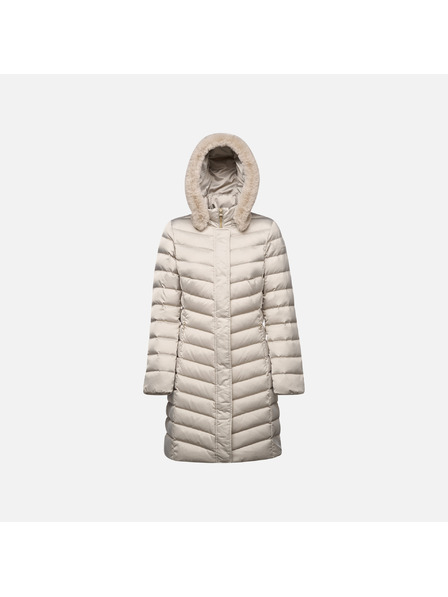 Geox Béžová dámská prošívaná bunda Geox Bettanie