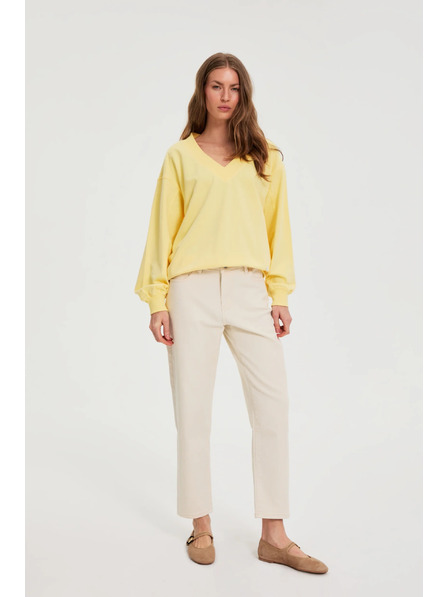 Moodo Džíny s rovnými nohavicemi béžové Moodo