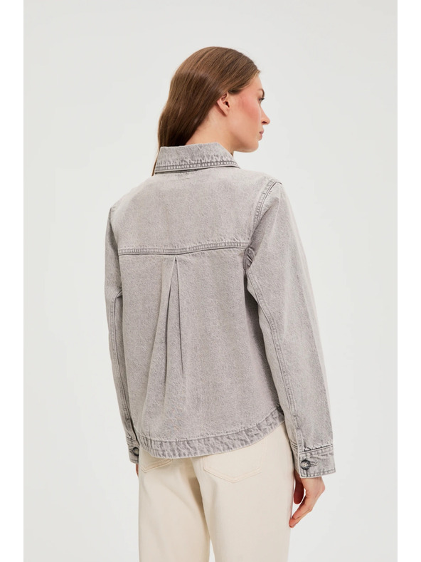 Moodo Džínová bunda šedá Moodo