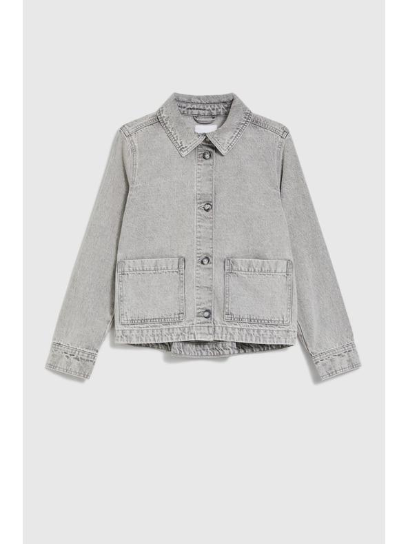Moodo Džínová bunda šedá Moodo