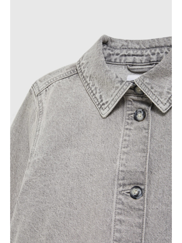 Moodo Džínová bunda šedá Moodo