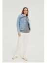 Moodo Džínová bunda modrá Moodo