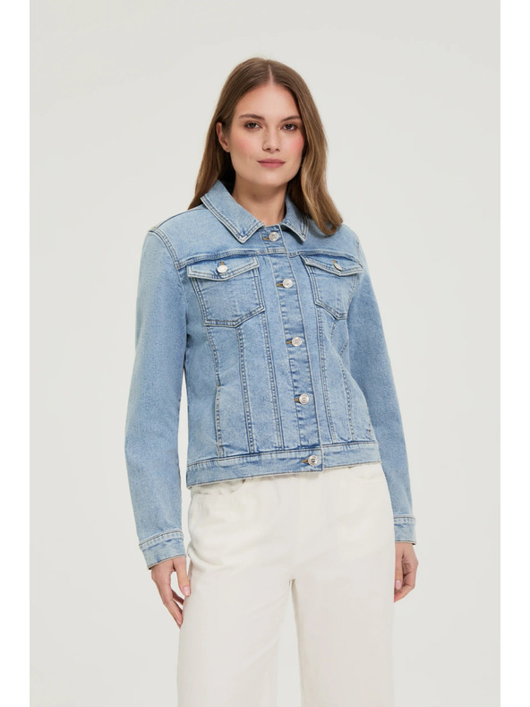 Moodo Džínová bunda modrá Moodo