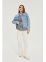 Moodo Džínová bunda modrá Moodo