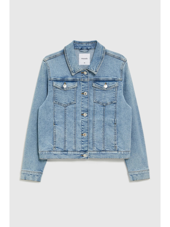 Moodo Džínová bunda modrá Moodo