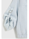Moodo Bunda se stočenými rukávy světle modrá Moodo