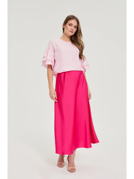 Moodo Hladká sukně fuksiová Moodo