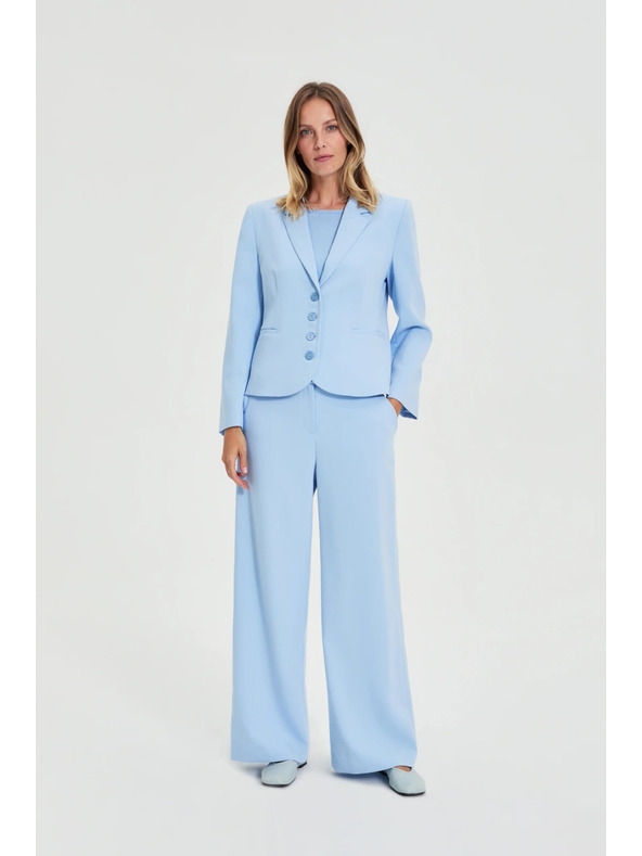 Moodo Oblek kalhoty světle modré Moodo