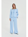 Moodo Oblek kalhoty světle modré Moodo