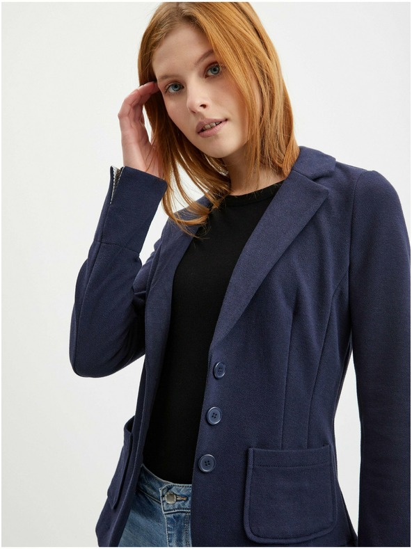 Orsay Tmavě modré dámské sako ORSAY