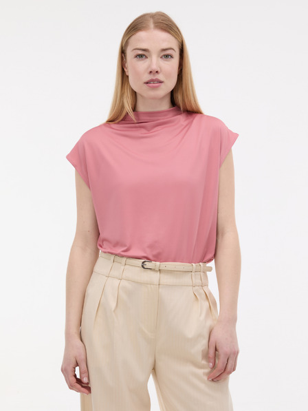 Orsay Růžové dámské tričko s krátkým rukávem ORSAY