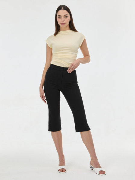 Orsay Černé dámské capri kalhoty ORSAY