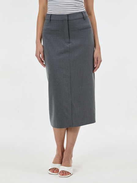 Orsay Šedá dámská midi sukně ORSAY