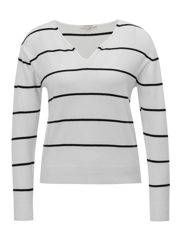 Orsay Černý pruhovaný dámský svetr ORSAY