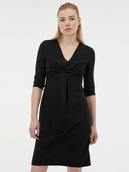 Orsay Černé dámské šaty ke kolenům ORSAY