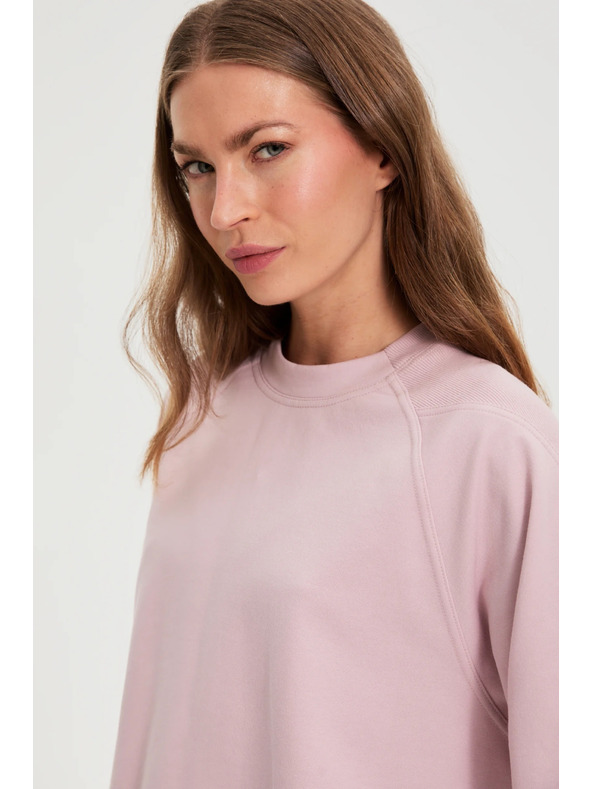 Moodo Růžová oversize mikina Moodo