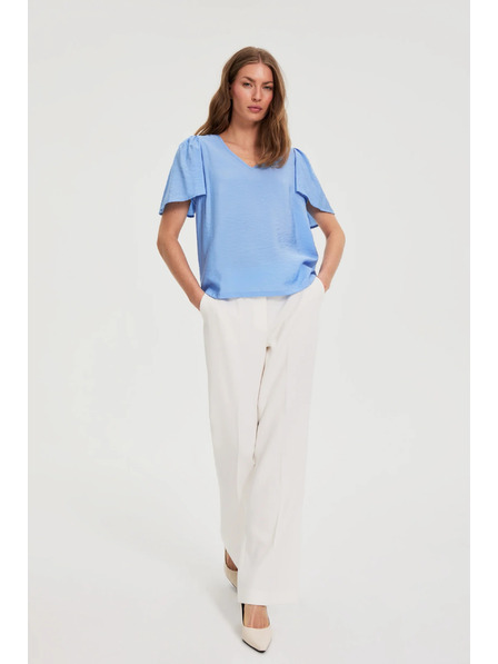 Moodo Viskózová modrá košile Moodo