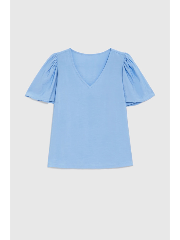 Moodo Viskózová modrá košile Moodo